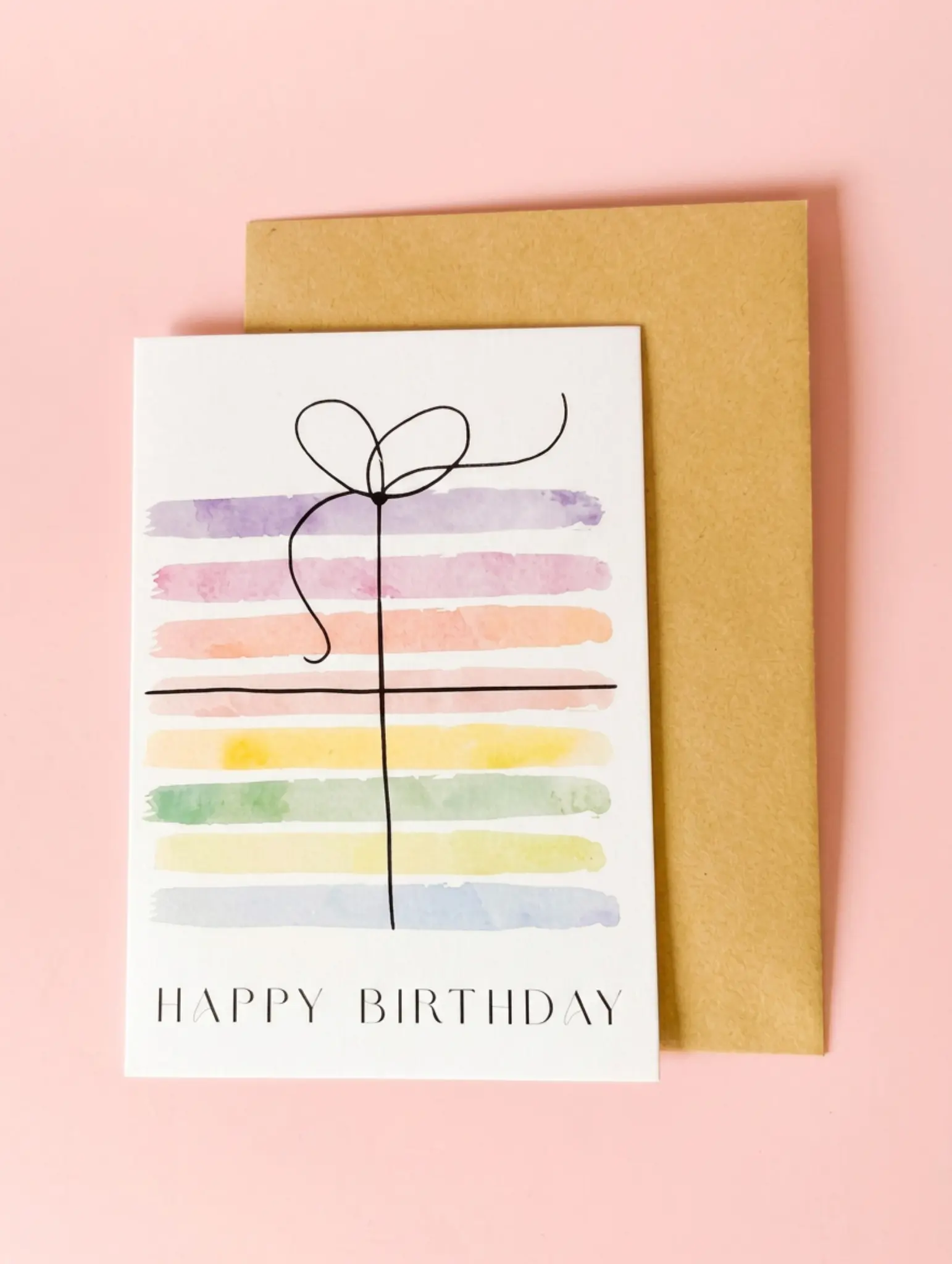 Carte d'anniversaire "Happy Birthday" Cadeau