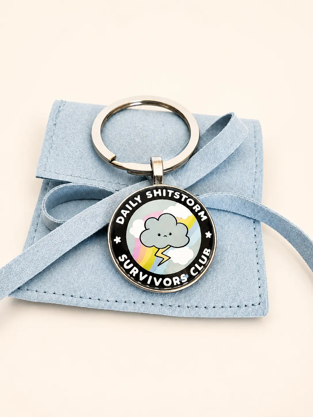 Porte-clés « Daily Shitstorm Survivors Club »