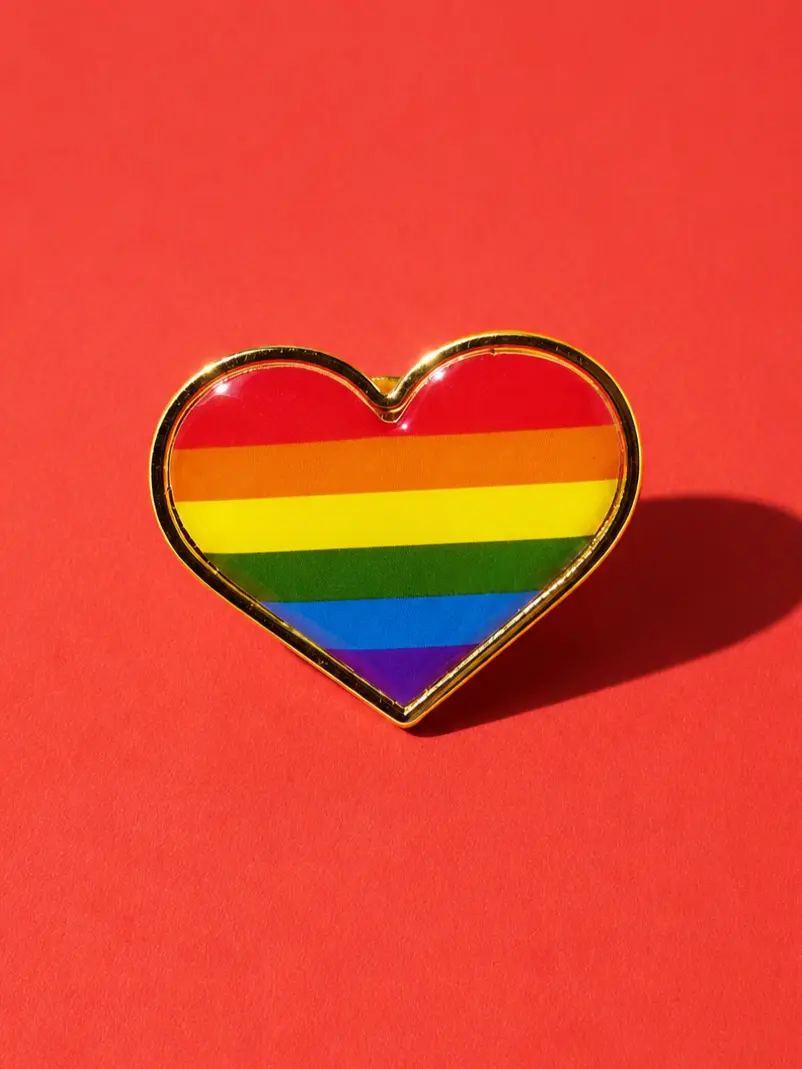 Pin's Cœur Arc-en-ciel