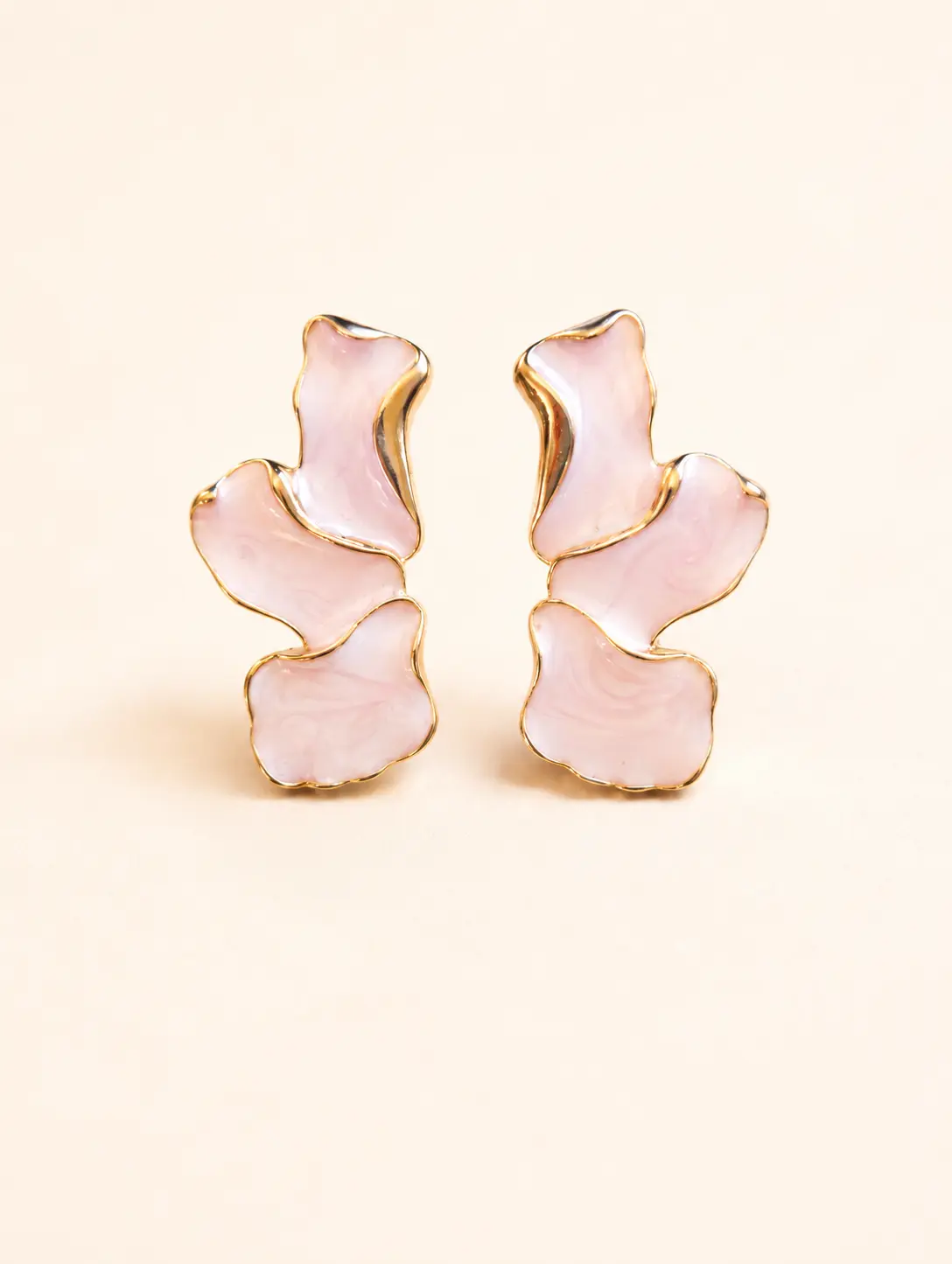 Boucles d'oreilles Pétales Rosées